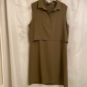 Monki sleeveless layered shift dress